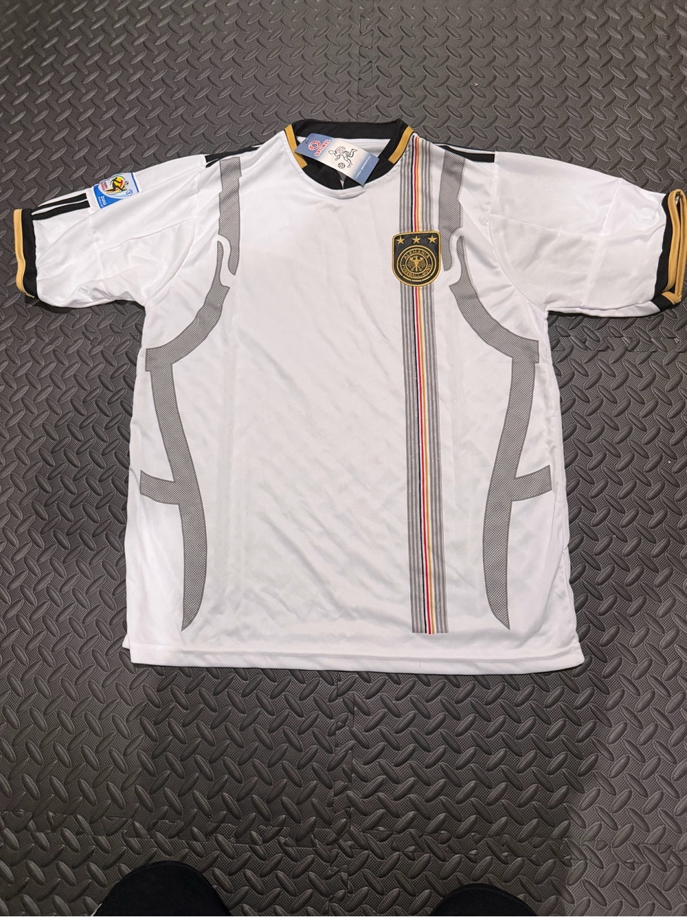Germany Men National Team White Soccer Jersey with Crest Size XL